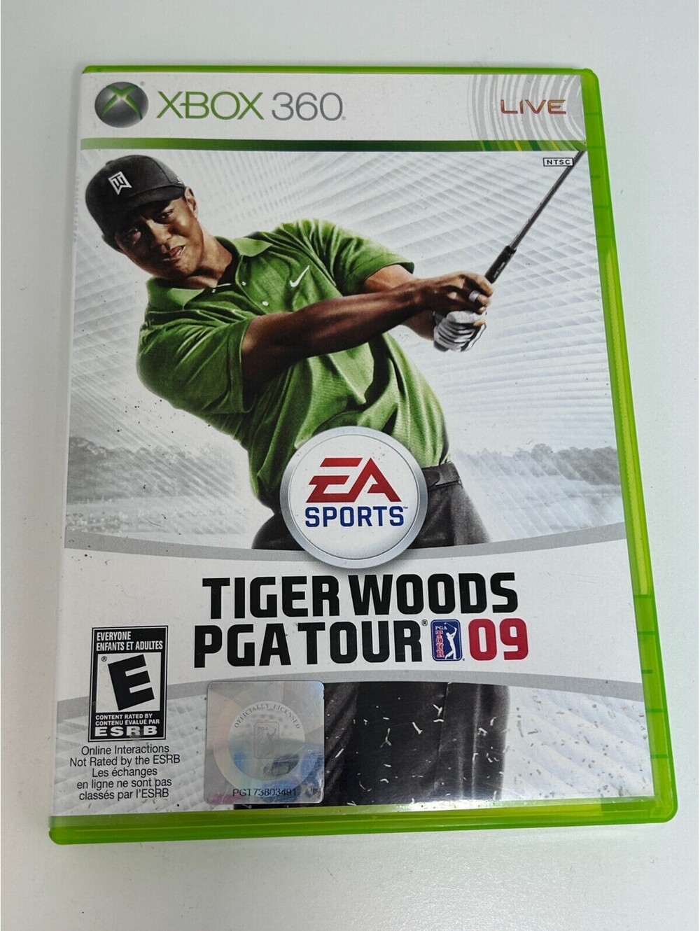 Tiger Woods PGA Tour 09 - Xbox 360 [video game] Original Case, Disc, Manual